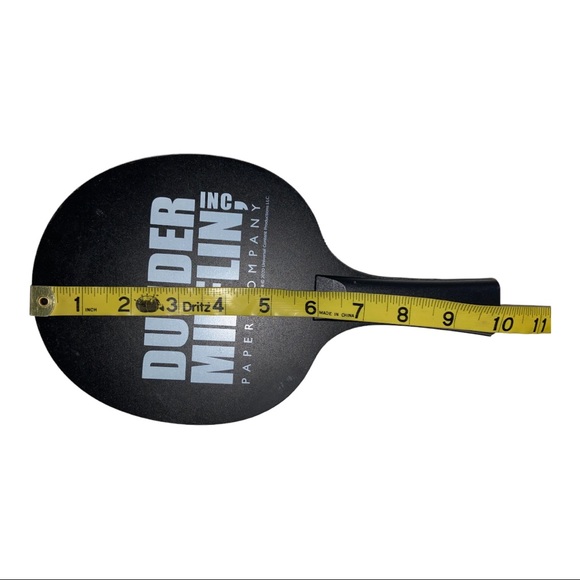 RARE The Office Dunder Mifflin Wooden Ping Pong Paddles - Picture 4 of 4